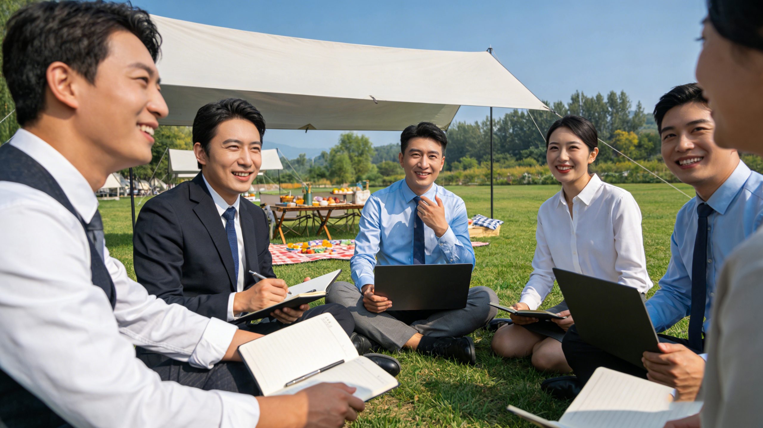 草坪商谈活动策划业务圆满成功